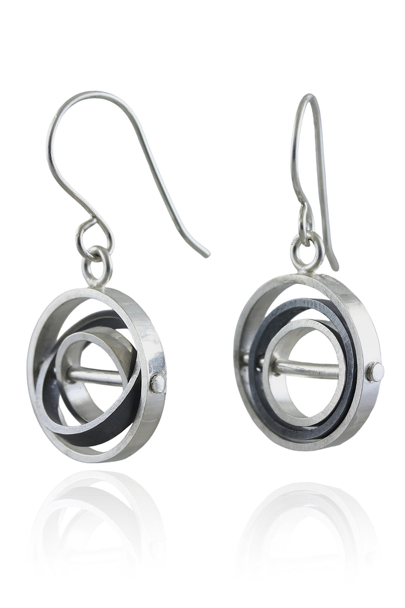 O.C.D. Circle Grayscale Earrings