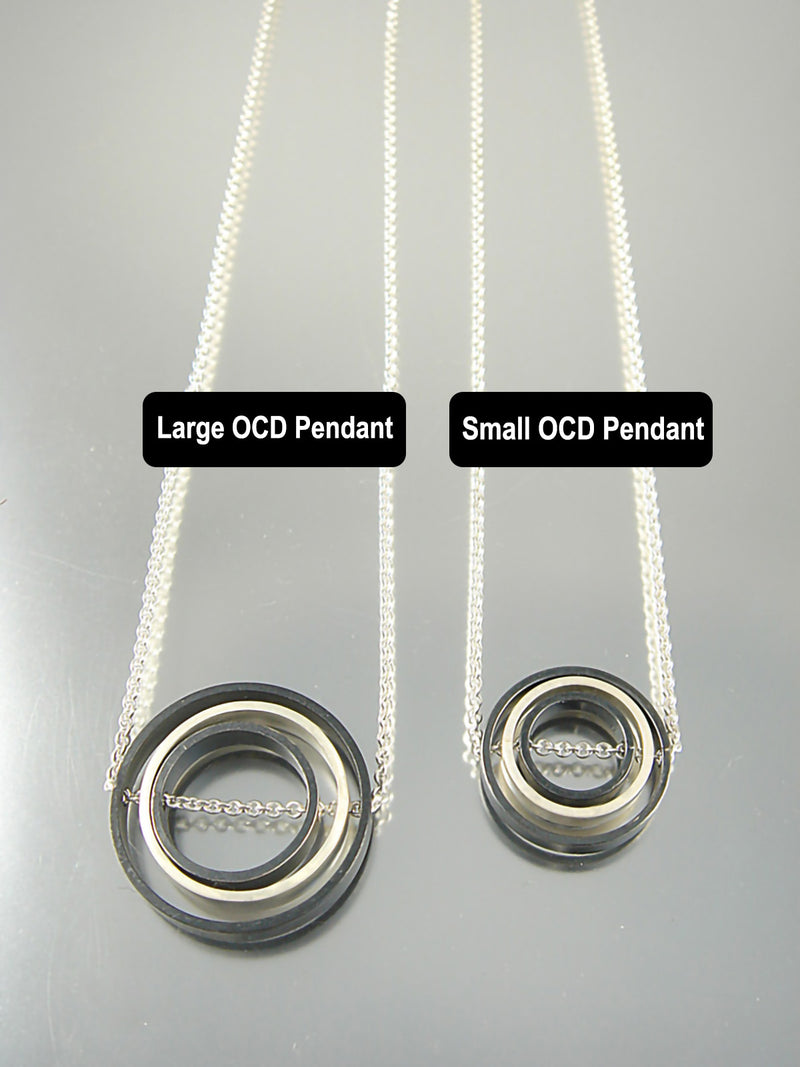 O.C.D. Circle OSO Grayscale Fidget Necklace