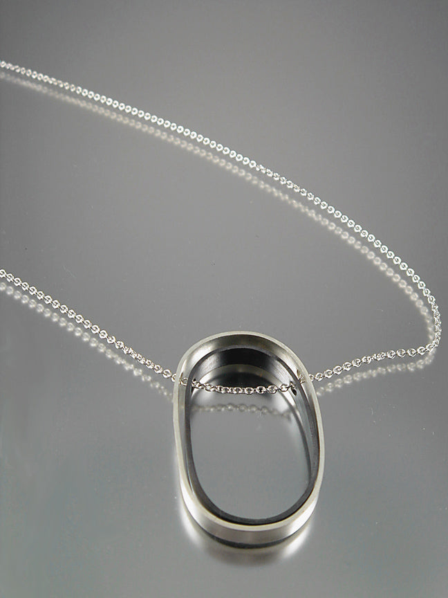 O.C.D. Oval Grayscale Necklace