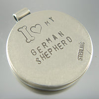 I Love My German Shepherd Necklace