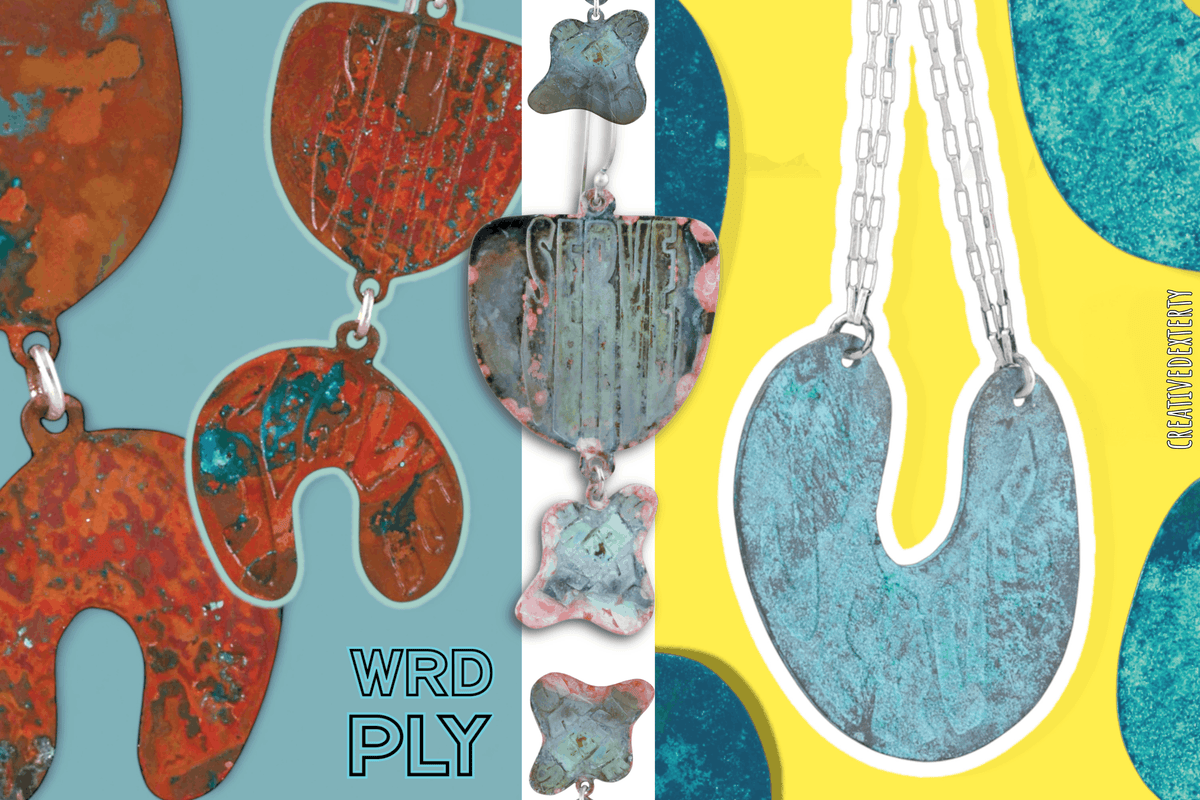 Word Play or WRDPLY series flier featuring colorful earrings that "serve"!