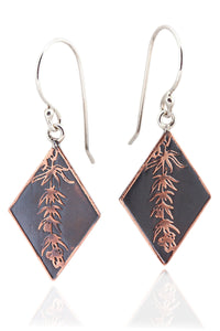 Botanical Wildflower Diamond Dangles