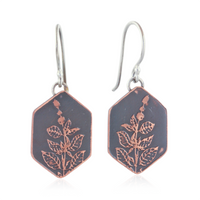 Botanical Wildflower Hexagon Dangles