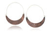 Geometric Party: Copper Hinge Hoops