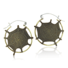 Brass SpiderWeb Hinge Hoops Creative Dexterity