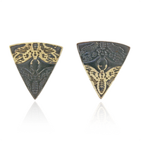 Death's-Head Hawkmoth Triangle Earrings