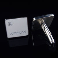 Apple ⌘  (v1) or Command ⌘ (v2) Precious Metal Cufflinks