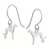 Greyhound Silhouette Dangle Earrings