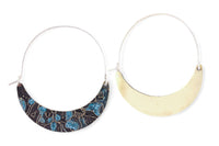 Botanical Medley: Brass Hinge Hoops