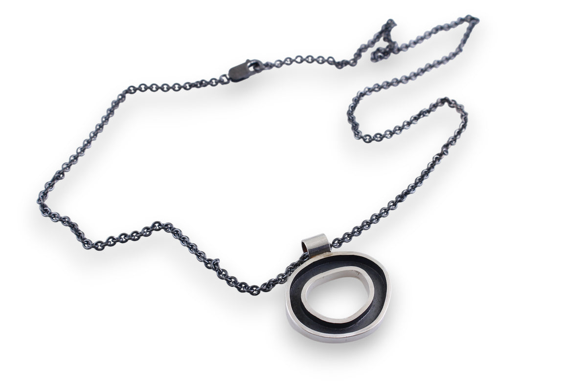 Chunky Geometric Irregular Circle Pendant Creative Dexterity