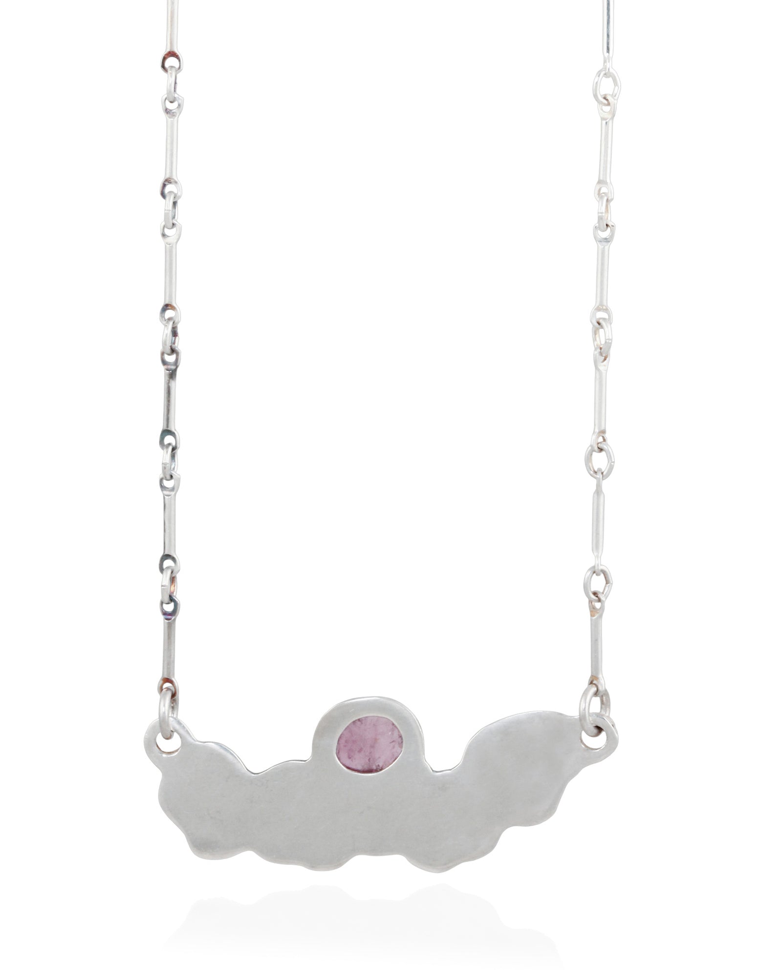 Skull Ossuary with Pink Tourmaline