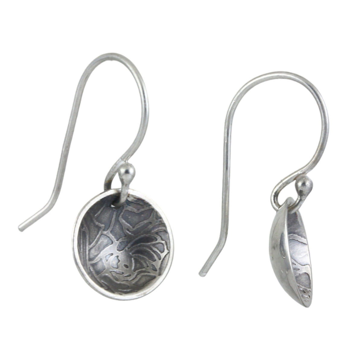 Rose Etched Disc Dangles Creative Dexterity