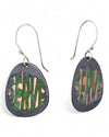 SERVE: Green Bubble Dangle Earrings