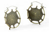 Brass SpiderWeb Hinge Hoops Creative Dexterity