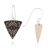 Death's-Head Hawkmoth Triangle Earrings