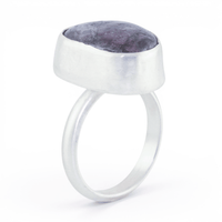 Chonky Purple Jasper Ring: Size 7.75