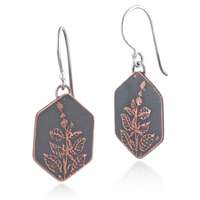 Botanical Wildflower Hexagon Dangles