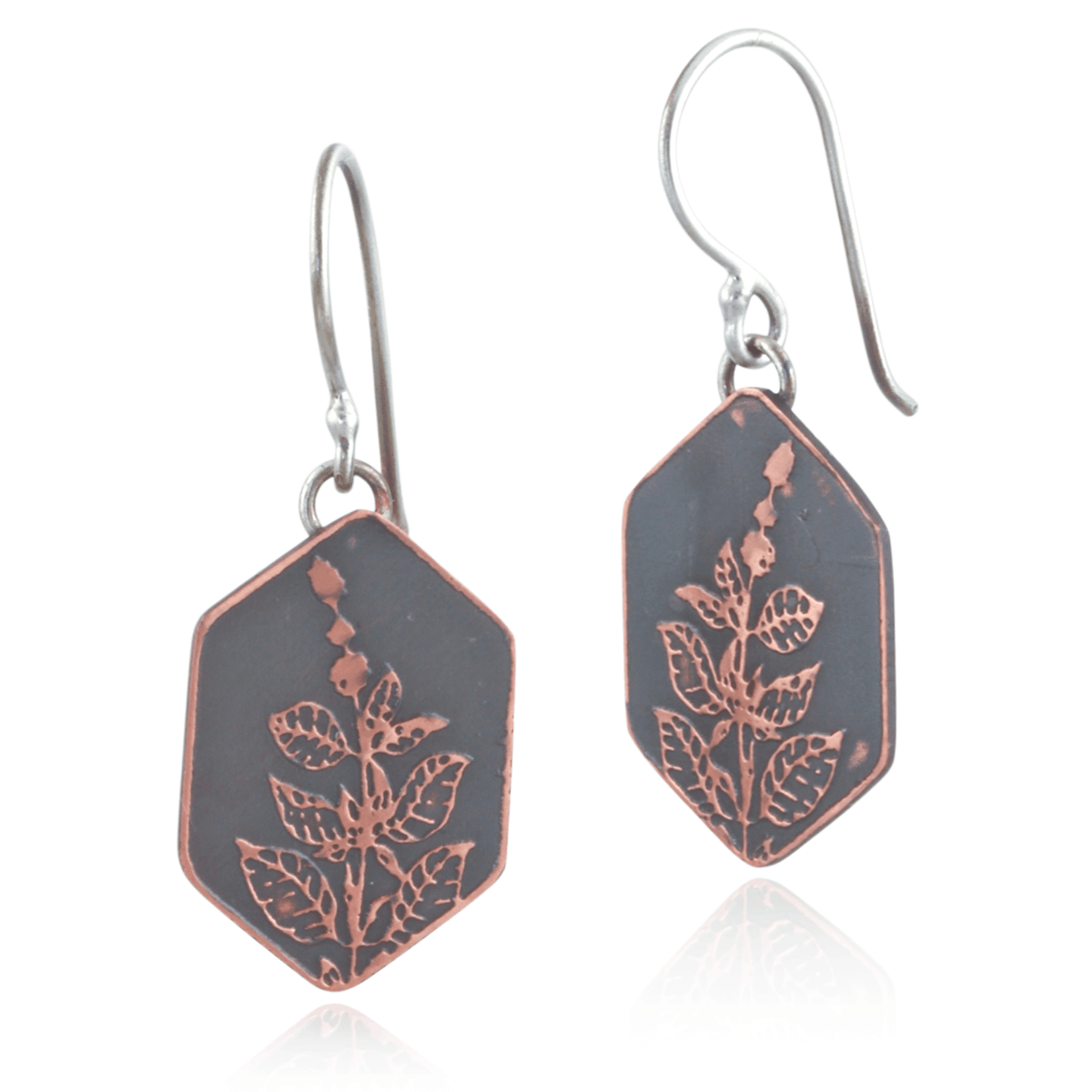Botanical Wildflower Hexagon Dangles