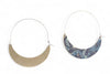 Botanical Medley: Brass Hinge Hoops