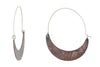 Geometric Party: Copper Hinge Hoops