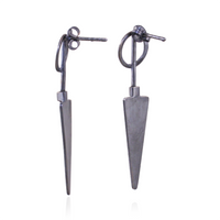 Futuristic Long Triangle Studs