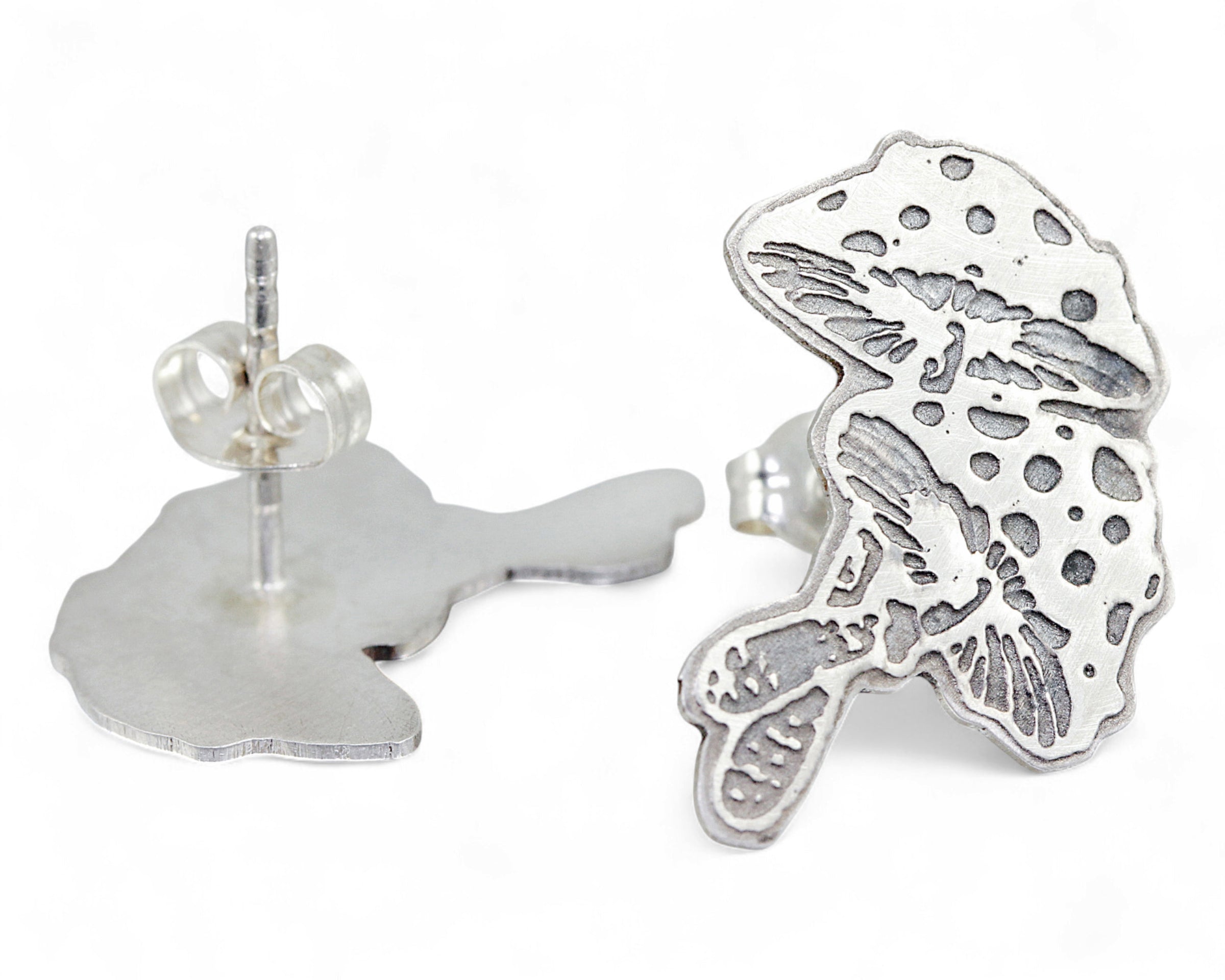Mushroom Studs Sterling