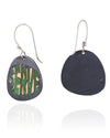 SERVE: Green Bubble Dangle Earrings