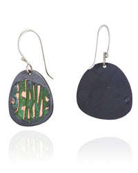 SERVE: Green Bubble Dangle Earrings