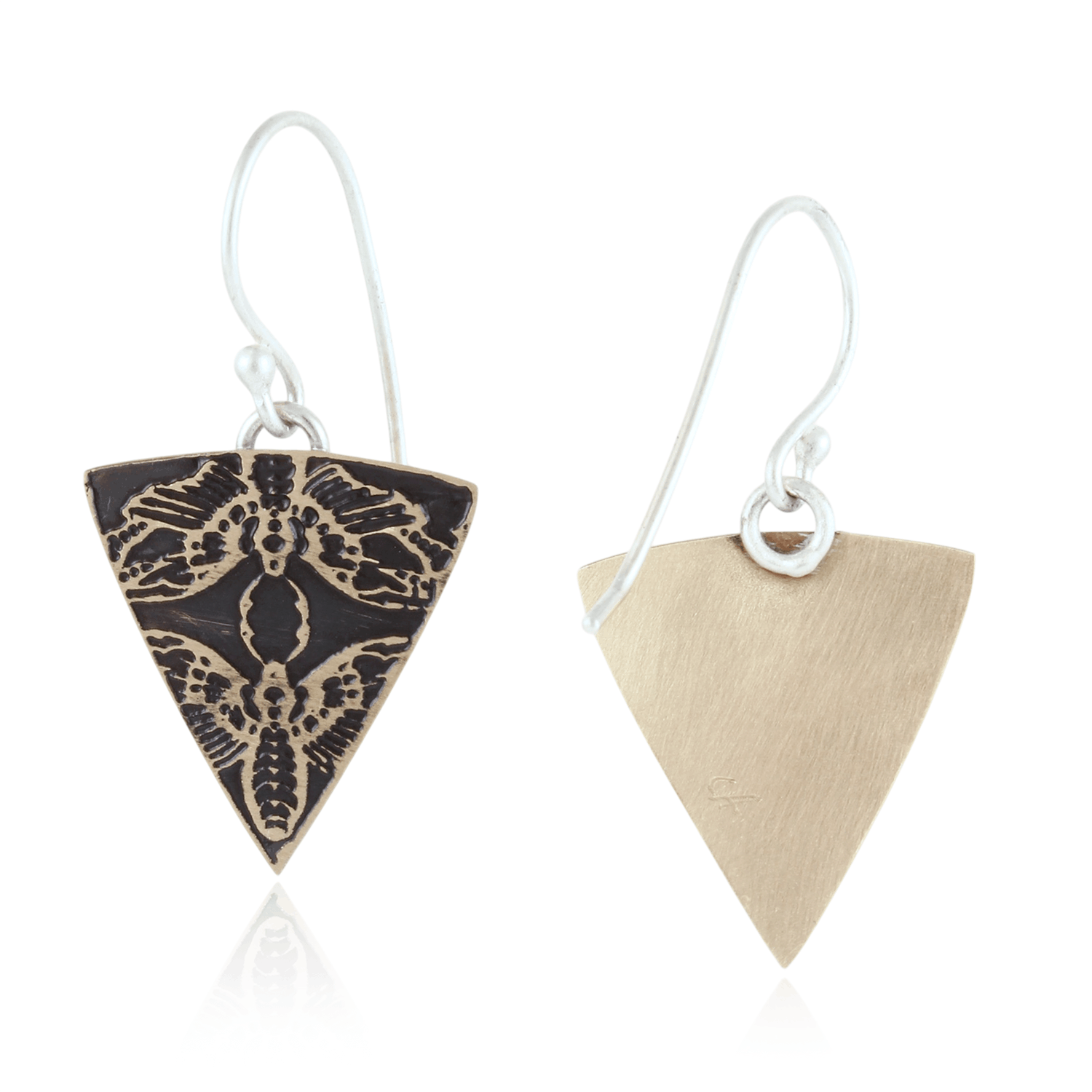 Death's-Head Hawkmoth Triangle Earrings