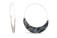 Botanical Medley: Brass Hinge Hoops