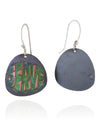 SERVE: Green Bubble Dangle Earrings
