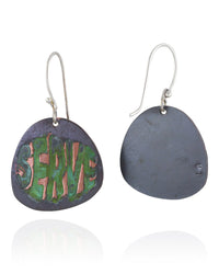 SERVE: Green Bubble Dangle Earrings