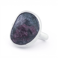 Chonky Purple Jasper Ring: Size 7.75