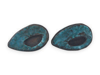 Patina: Copper Teal Teardrop Mini Studs