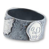 Dendritic Bat Skull Ring: Size 8.5 Creative Dexterity