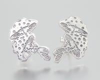 Mushroom Studs Sterling