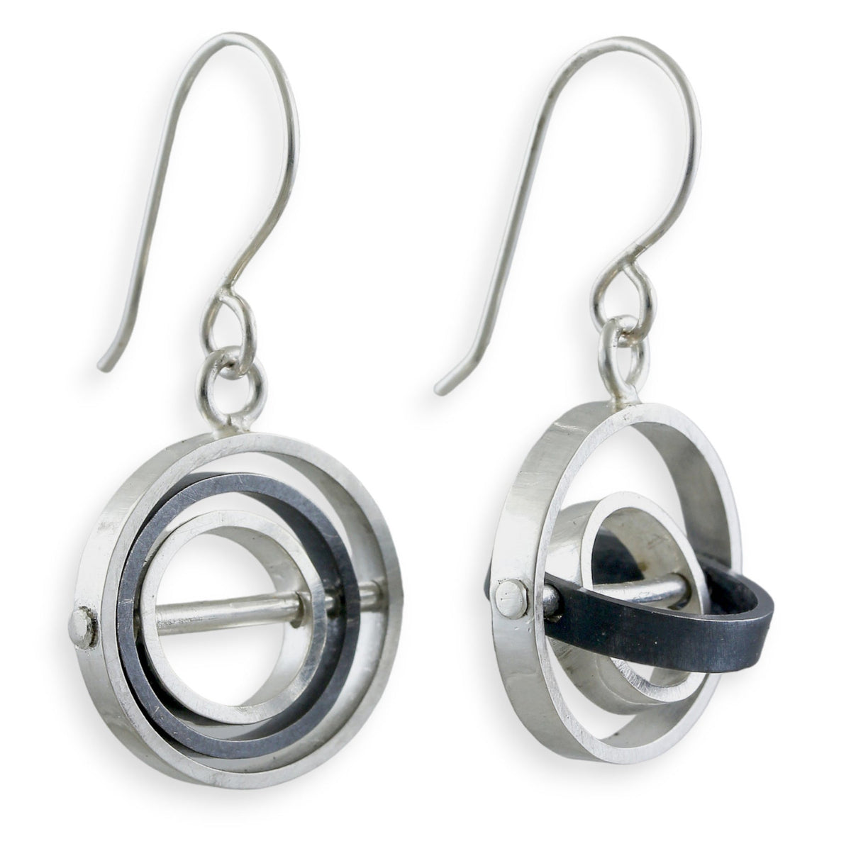 O.C.D. Circle Grayscale Earrings Creative Dexterity