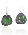 SERVE: Green Bubble Dangle Earrings