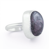 Chonky Purple Jasper Ring: Size 7.75