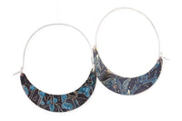 Botanical Medley: Brass Hinge Hoops