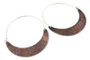 Geometric Party: Copper Hinge Hoops