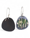 SERVE: Green Bubble Dangle Earrings