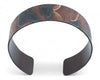 Rustic Blue Lined Landscape Cuff - Oxidized