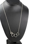 Minimalist Oval Geometric Necklace –  with Magnet Closure
