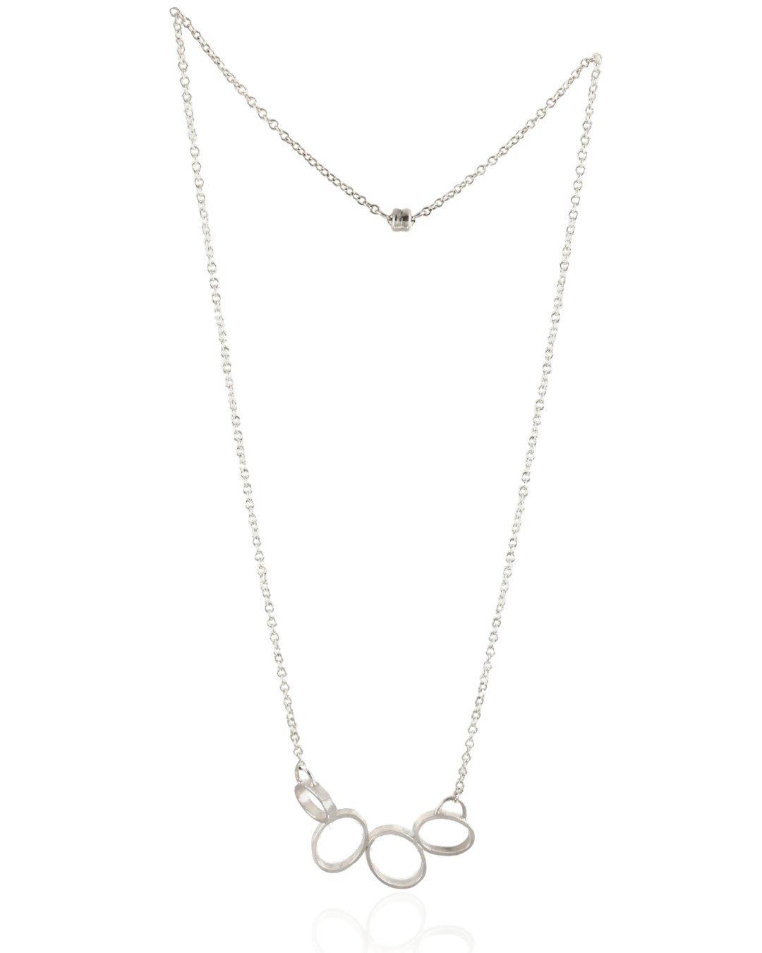 Minimalist Oval Geometric Necklace –  with Magnet Closure