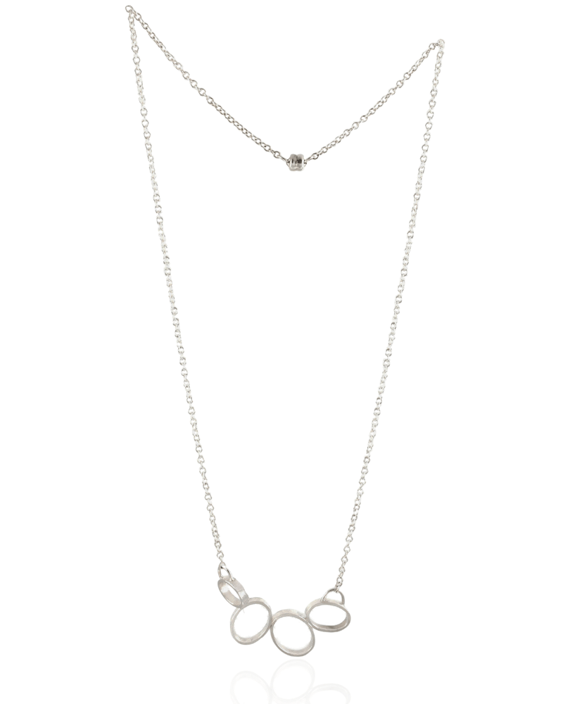 Minimalist Oval Geometric Necklace –  with Magnet Closure