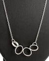Minimalist Oval Geometric Necklace –  with Magnet Closure