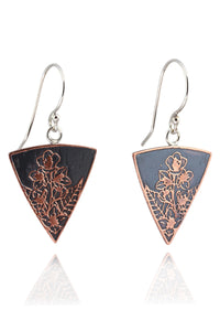 Botanical Wildflower Triangle Dangles