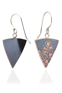 Botanical Wildflower Triangle Dangles