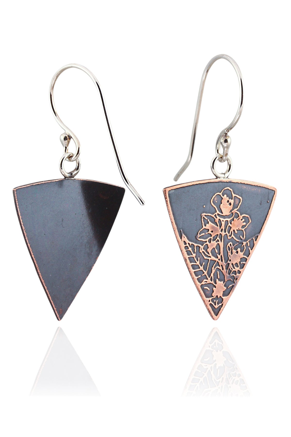 Botanical Wildflower Triangle Dangles